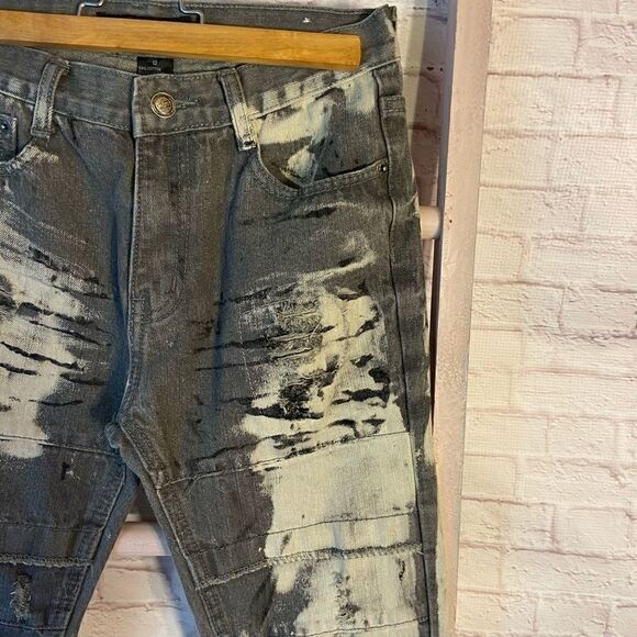 💝 3/$75 GS-115 Distressed Youth Gray Denim Pants - Picture 4 of 11